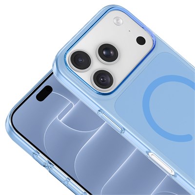 Apple iPhone 17 Pro Max Kamera Korumalı M-Safe Şarj Özellikli Şeffaf Zore London Silikon Kapak