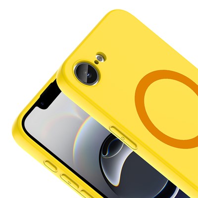 Apple iPhone 17E Kılıf M-Safe Şarj Özellikli Zore Aris Silikon Kapak