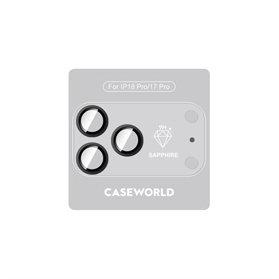 Apple iPhone 18 Pro CaseWorld Alloy Sapphire Safir One-Piece Anti Reflective Safir Kamera Lens Koruyucu