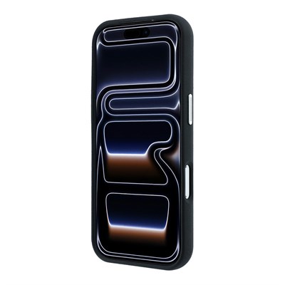 Apple iPhone 18 Pro Kılıf BMW Orjinal Lisanslı M-safe Şarj Özellikli Kabartma Tasarımlı PU Metal Logolu Kapak