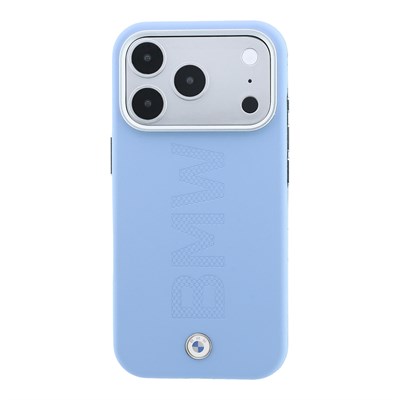 Apple iPhone 18 Pro Kılıf BMW Orjinal Lisanslı M-safe Şarj Özellikli Ortalı Sıcak Damga Logolu Deri Kapak