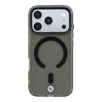 Apple iPhone 18 Pro Kılıf BMW Orjinal Lisanslı M-safe Şarj Özellikli Metal Logolu Buzlu IML Baskılı Kapak