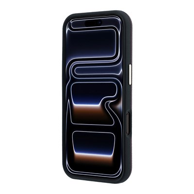 Apple iPhone 18 Pro Kılıf Guess Orjinal Lisanslı M-safe Şarj Özellikli PU Yazı ve 4G Büyük Metal Logolu Kapak