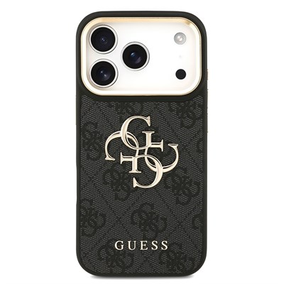 Apple iPhone 18 Pro Kılıf Guess Orjinal Lisanslı 4G Büyük Metal Logolu Kalın Askılı Kapak