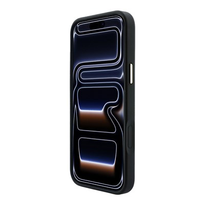 Apple iPhone 18 Pro Kılıf Guess Orjinal Lisanslı M-safe Şarj Özellikli Metal Kamera Çerçeveli C-Magnet 4G Desenli Yazı Logolu Kapak