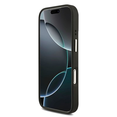 Apple iPhone 18 Pro Kılıf Guess Orjinal Lisanslı 4G Büyük Metal Logolu Kalın Askılı Kapak