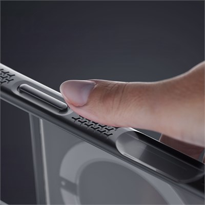 Apple iPhone 18 Pro Kılıf Lenyes Air Bumper Serisi M-safe Şarj Özellikli Airbag Tasarımlı Standlı Kapak