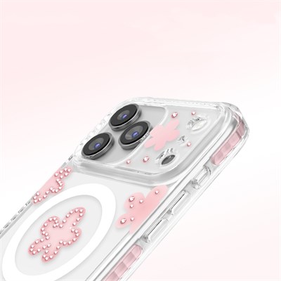 Apple iPhone 18 Pro Kılıf M-Safe Şarj Özellikli Zore Paris Elvo Sert PC Kapak