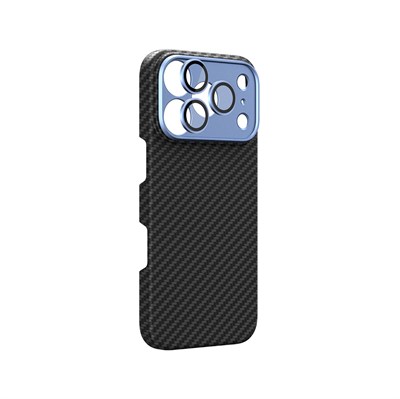 Apple iPhone 18 Pro Kılıf M-Safe Şarj Özellikli 1500D Aramid Fiber AmazingThing Titan Max SLens Serisi Kapak