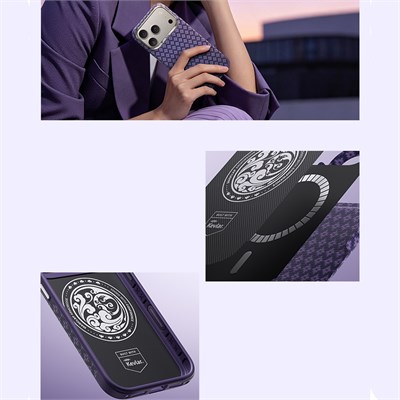 Apple iPhone 18 Pro Kılıf M-Safe Şarj Özellikli Benks ArmorPro ArmorEdge X9 Serisi Kevlar Karbon Kapak