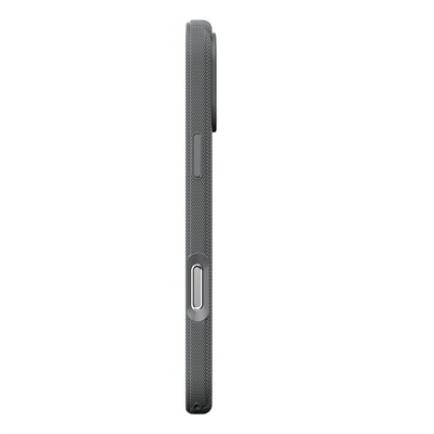 Apple iPhone 18 Pro Kılıf M-Safe Şarj Özellikli Çizgi Desenli Kumaş Dokulu Zore Paris Lorin Kapak