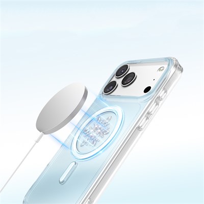 Apple iPhone 18 Pro Kılıf M-Safe Şarj Özellikli Zore Paris Mova Sert PC Kapak