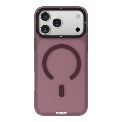 Apple iPhone 18 Pro Kılıf M-safe Şarj Özellikli Youngkit Hidden Sand Serisi Kapak