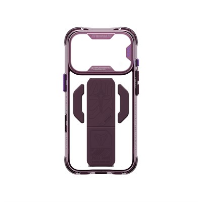 Apple iPhone 18 Pro Kılıf M-safe Şarj Özellikli Teknoloji Desenli Skinarma Helio CE Mag Charge Standlı Kapak