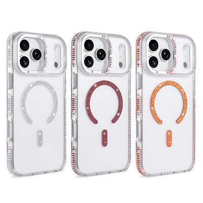 Apple iPhone 18 Pro Kılıf M-safe Şarj Özellikli Zore Tera Silikon Kapak