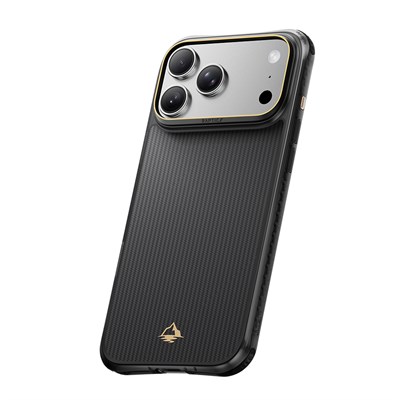 Apple iPhone 18 Pro Kılıf M-safe Şarj Özellikli Raptic Aramid Dual Reynis Serisi Karbon Kapak