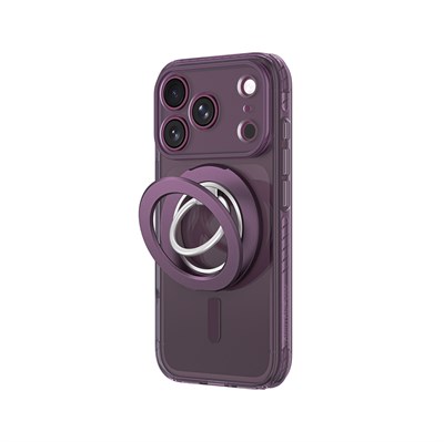 Apple iPhone 18 Pro Kılıf M-safe Şarj Özellikli Yüzük Standlı Amazingthing Titan Pro Grip Ring Serisi Kapak