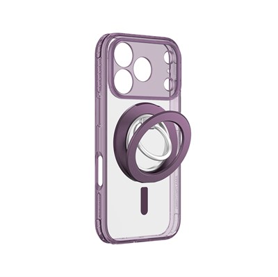 Apple iPhone 18 Pro Kılıf M-safe Şarj Özellikli Yüzük Standlı Amazingthing Titan Pro Grip Ring Serisi Kapak