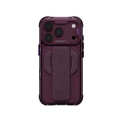Apple iPhone 18 Pro Kılıf M-safe Şarj Özellikli Teknoloji Desenli Skinarma Helio CE Mag Charge Standlı Kapak