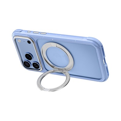 Apple iPhone 18 Pro Kılıf M-safe Şarj Özellikli Wiwu AA-203 AeroArmor Ultra Serisi Airbag Tasarımlı Standlı Kapak