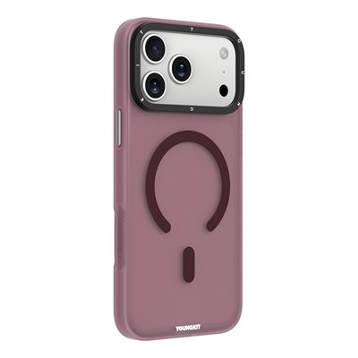 Apple iPhone 18 Pro Kılıf M-safe Şarj Özellikli Youngkit Hidden Sand Serisi Kapak
