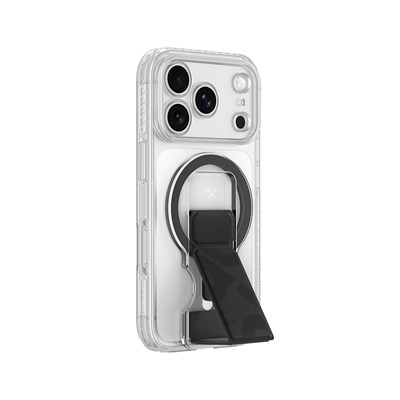Apple iPhone 18 Pro Kılıf M-safe Şarj Özellikli Standlı Amazingthing Titan Pro Grip Stand Serisi Kapak