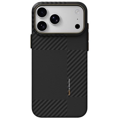 Apple iPhone 18 Pro Kılıf M-safe Şarj Özellikli 600D Metal Kamera Çerçeveli Raptic Aramid Karbon Fiber Geotik Serisi Kapak