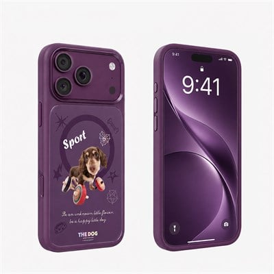 Apple iPhone 18 Pro Kılıf M-safe Şarj Özellikli 3D Baskılı Tasarım Mutural The Dog Serisi Kapak