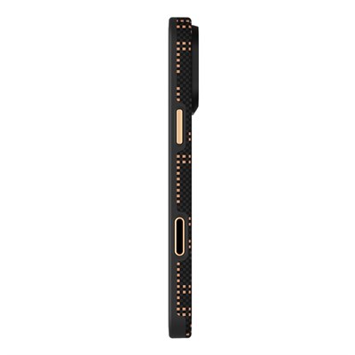 Apple iPhone 18 Pro Kılıf M-safe Şarj Özellikli Raptic Aramid Dual Ultra Grid Serisi Karbon Kapak