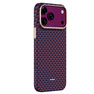 Apple iPhone 18 Pro Kılıf M-safe Şarj Özellikli Raptic Aramid Skin Origin Serisi Karbon Kapak
