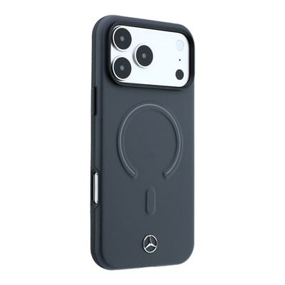 Apple iPhone 18 Pro Kılıf Mercedes Benz Orjinal Lisanslı M-safe Şarj Özellikli Metal Yıldız Logolu Kabartmalı Deri Kapak