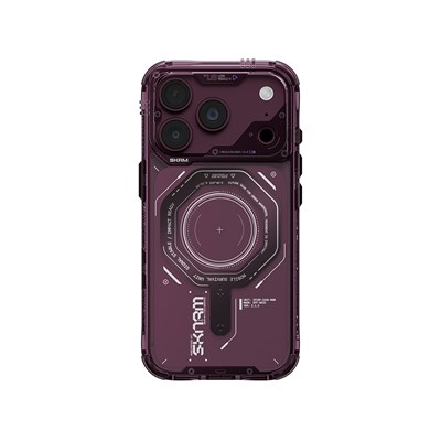 Apple iPhone 18 Pro Kılıf SkinArma M-safe Şarj Özellikli Airbag Tasarımlı Magma Kapak