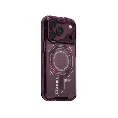 Apple iPhone 18 Pro Kılıf SkinArma M-safe Şarj Özellikli Airbag Tasarımlı Magma Kapak
