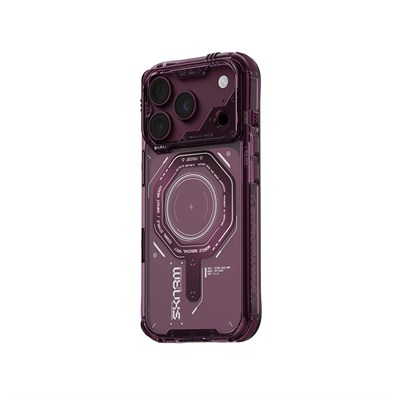 Apple iPhone 18 Pro Kılıf SkinArma M-safe Şarj Özellikli Airbag Tasarımlı Magma Kapak