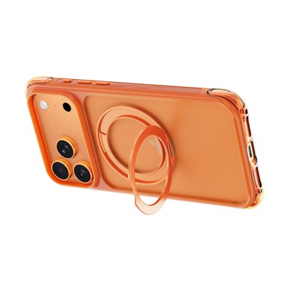 Apple iPhone 18 Pro Kılıf Wiwu AG-203 AeroGuard Ultra Serisi M-safe Şarj Özellikli Airbag Tasarımlı Standlı Kapak