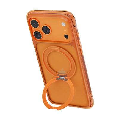 Apple iPhone 18 Pro Kılıf Wiwu AG-203 AeroGuard Ultra Serisi M-safe Şarj Özellikli Airbag Tasarımlı Standlı Kapak