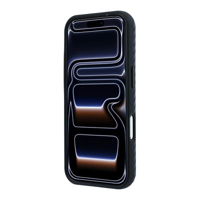 Apple iPhone 18 Pro Max Kılıf BMW Orjinal Lisanslı M-safe Şarj Özellikli Karbon Fiber Tasarımlı ve Metal Logolu PU Deri Kapak