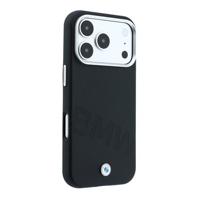 Apple iPhone 18 Pro Max Kılıf BMW Orjinal Lisanslı M-safe Şarj Özellikli Kabartma Tasarımlı PU Metal Logolu Kapak