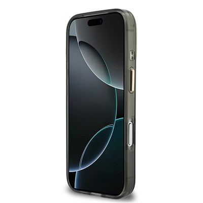 Apple iPhone 18 Pro Max Kılıf Guess Orjinal Lisanslı Yazı ve 4G Büyük Metal Logolu Silikon Kapak