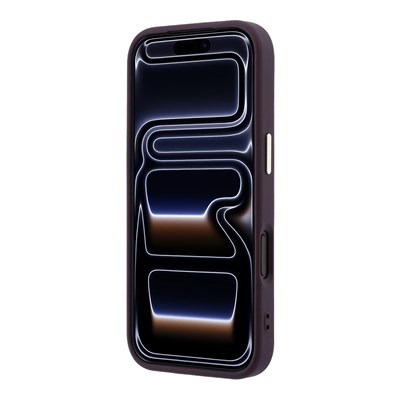 Apple iPhone 18 Pro Max Kılıf Guess Orjinal Lisanslı M-safe Şarj Özellikli Grained Triangle Kapak