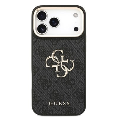 Apple iPhone 18 Pro Max Kılıf Guess Orjinal Lisanslı 4G Büyük Metal Logolu Kalın Askılı Kapak