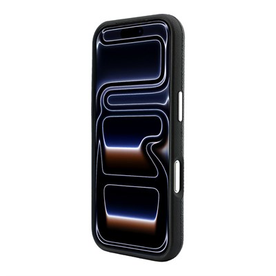 Apple iPhone 18 Pro Max Kılıf Karl Lagerfeld Orjinal Lisanslı M-safe Şarj Özellikli KHEAD Metal Logolu PU Grained Deri Kapak