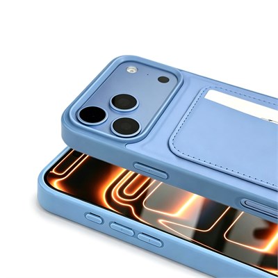 Apple iPhone 18 Pro Max Kılıf Kartlıklı Zore X-Kart Silikon Kapak