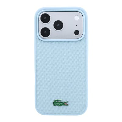 Apple iPhone 18 Pro Max Kılıf Lacoste Orjinal Lisanslı M-safe Şarj Özellikli PU Pike Desenli Metal Logolu Kapak
