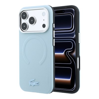 Apple iPhone 18 Pro Max Kılıf Lacoste Orjinal Lisanslı M-safe Şarj Özellikli Halka Tasarımlı Petit Pike Metal Logolu Kapak