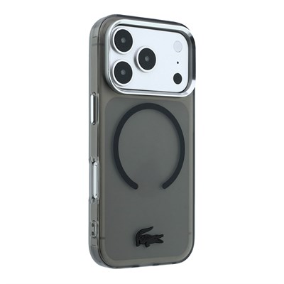 Apple iPhone 18 Pro Max Kılıf Lacoste Orjinal Lisanslı M-safe C-Magnet İkonik Timsah Logolu IML Frosted Kapak