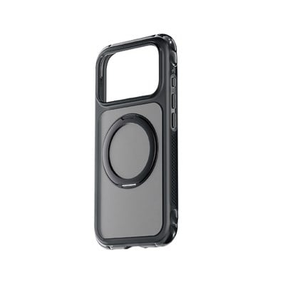 Apple iPhone 18 Pro Max Kılıf Lenyes Air Bumper Serisi M-safe Şarj Özellikli Airbag Tasarımlı Standlı Kapak