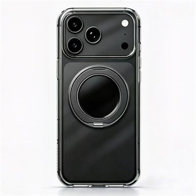 Apple iPhone 18 Pro Max Kılıf M-Safe Şarj Özellikli Zore Luzer 360 Standlı Kapak