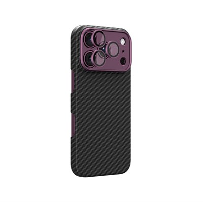 Apple iPhone 18 Pro Max Kılıf M-Safe Şarj Özellikli 1500D Aramid Fiber AmazingThing Titan Max SLens Serisi Kapak