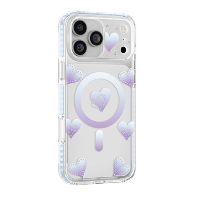 Apple iPhone 18 Pro Max Kılıf M-Safe Şarj Özellikli Zore Paris Elvo Sert PC Kapak